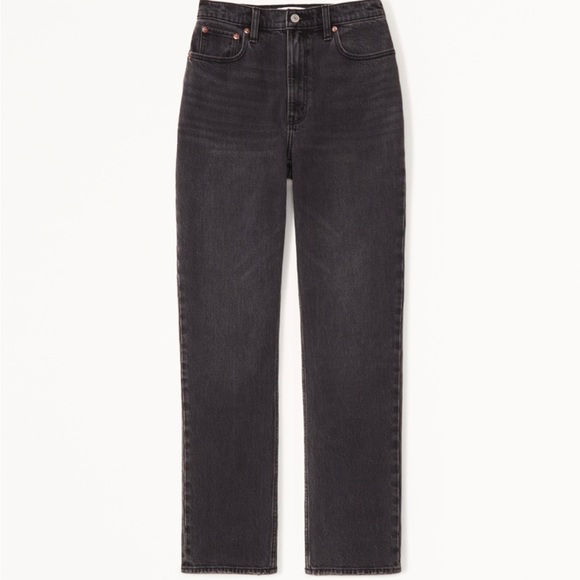 Abercrombie & Fitch Ultra High Rise Straight Leg Jeans - Picture 3 of 3
